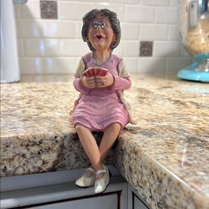 Russ Pink and Cream Ceramic Figurine